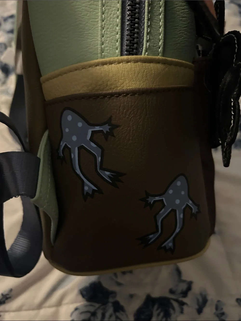 Loungefly Star Wars Baby Yoda Mini Backpack in Green, Brown & Tan